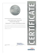 Сертификат компании Remmers (Германия)