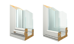 Двухрамные деревянные окна Twin (финские окна)